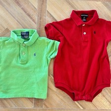 Macacão e camisa polo bebê Ralph Lauren tamanho 6-12 meses pacote Y2K comprar usado  Enviando para Brazil