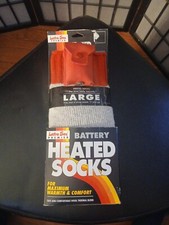 NOVAS Meias Masculinas Lectra Sox Premier Aquecidas a Bateria Tamanho Grande Cinza Inverno, usado comprar usado  Enviando para Brazil
