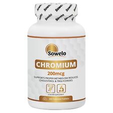 Picolinato de cromo 200mcg – Metabolismo da glicose e suporte de peso – Sowelo comprar usado  Enviando para Brazil