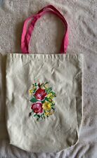 Neddlepoint flowers tote for sale  Mayflower