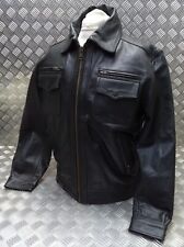 Leather bomber jacket for sale  LONDON