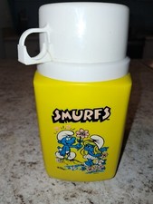 1980s smurfs thermos for sale  Foley