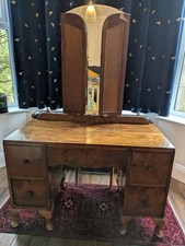 Vintage walnut triple for sale  NOTTINGHAM