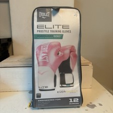 Luvas de boxe Everlast Elite ProStyle treinamento rosa branco 12 onças femininas médias, usado comprar usado  Enviando para Brazil
