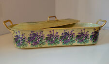 Cestino metallo decoupage usato  Noceto