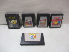 5 jogos Atari 2600 com Pac-Man, Spider-man, Star Wars, Qbert, Ms. Pac-Man comprar usado  Enviando para Brazil