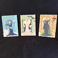 Lote de 3 azulejos de parede de resina 4,5" x 6" anos vinte, trinta, quarenta, usado comprar usado  Enviando para Brazil
