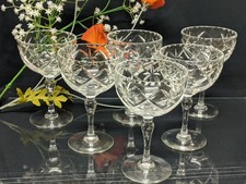 Set six crystal for sale  NORWICH