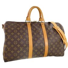 Bolsa Louis Vuitton monograma Keepall Bandouliere 45 couro marrom Boston 2345 comprar usado  Enviando para Brazil