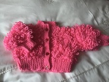 Pink hand knitted for sale  HAVANT