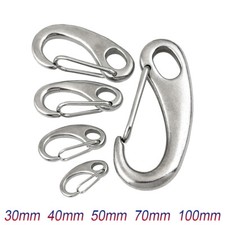 Karabinerhaken Clip Schlüsselanhänger Camping-Carabina Edelstahl V2A V4A Feder comprar usado  Enviando para Brazil