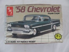 Usado, Kit de carro modelo AMT Ertl 1958 Chevrolet Impala Coupe 3'n1 escala 1/25 #6548 Leia! comprar usado  Enviando para Brazil
