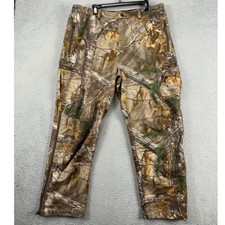 Pantalones cargo Scentlok Realtree camuflados para hombre XL marrón verde caza frente plano exterior segunda mano  Embacar hacia Mexico