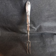 Wurstgabel fleischgabel silber gebraucht kaufen  Bad Ems