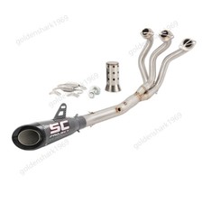 Para Yamaha MT09 FZ09 Tracer 900 2014-2020 Sistema de Escape Cabeça Tubo Silenciador Ponta, usado comprar usado  Enviando para Brazil