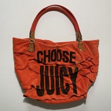 Bolsa Tote Vintage Y2K Choose Juicy Terry Laranja Praia 2002 LEIA comprar usado  Enviando para Brazil
