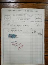 1925 rare facture d'occasion  France