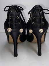 Usado, Giuseppe Zanotti Design Vicini biqueira pontiaguda preta strass amarrar nas costas comprar usado  Enviando para Brazil