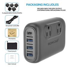 Actualización convertidor de voltaje 230 vatios transformador reductor 220V a 110V, con 3USB segunda mano  Embacar hacia Mexico