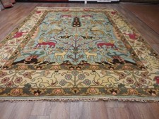 Turkish oushak rug.lion for sale  Kensington