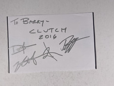 Clutch band signed for sale  PRESTON