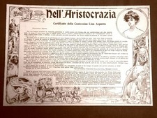 Pubblicità del 1906 usato  Villarosa