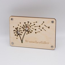 Holzkarte geschenkkarte pusteb gebraucht kaufen  Georgenthal