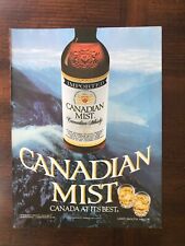 1985 anuncio original impreso de colección whisky importado niebla canadiense segunda mano  Embacar hacia Argentina