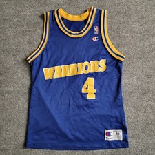 Camiseta de basquete masculina Golden State Warriors #4 Webber vintage tamanho 40 Champion comprar usado  Enviando para Brazil