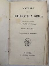 Manuale della letteratura usato  Foligno