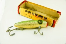 Isca de pesca antiga vintage South Bend King Bass Oreno minnow com fundo de caixa BH5 comprar usado  Enviando para Brazil