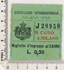 Biglietto ingresso padiglione usato  Genova