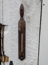 Termômetro de cozinha antigo de madeira antigo, pintado à mão, usado comprar usado  Enviando para Brazil