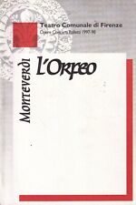 Orfeo monteverdi opere usato  Bastia Umbra