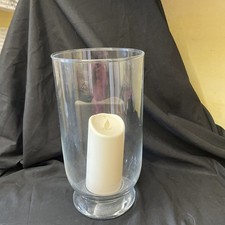 Glass hurricane lamp for sale  LLANELLI