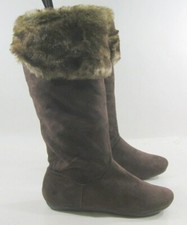 Bota feminina de bambu marrom desleixada joelho pele biqueira redonda tamanho 7.5 comprar usado Bota feminina de bambu marrom desleixada joelho pele biqueira redonda tamanho 7.5 comprar usado  Enviando para Brazil