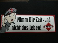 Emailschild gasolin tankwart gebraucht kaufen  Schwäbisch Gmünd