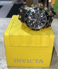 Invicta 17883 relógio de mergulho profissional dourado/preto aço pulseira de poliuretano comprar usado  Enviando para Brazil