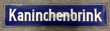 Emaille straßenschild kaninch gebraucht kaufen  Hannover