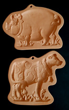 Moldes vintage de biscoito de porco vaca prensa de algodão 6,5 x 5 1992 conjunto de 2, usado comprar usado  Enviando para Brazil