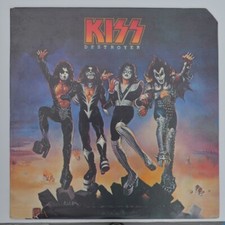 KISS LP Destroyer 1976 Blue Label Black Font Ships From USA comprar usado  Enviando para Brazil