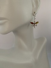 Dragonfly amber earrings for sale  San Diego