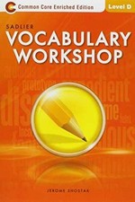 Vocabulary Workshop: Enriched - Paperback, by Jerome Shostack - Very Good h segunda mano  Embacar hacia Mexico