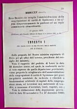Squinzano regio decreto usato  Italia