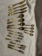 Ikea gold flatware for sale  Merrimac