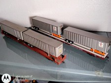 DOIS VAGÕES PLANOS COM REBOQUES EM ESCALA HO TREM COSTA LESTE DA Flórida 85' & 89' comprar usado  Enviando para Brazil