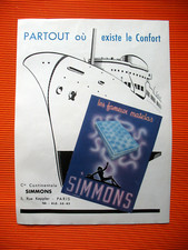 Publicite presse simmons d'occasion  Mazamet