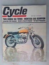 Cycle Magazine - May 1967 Motorcycles, Two Honda 160 Twins, Montesa 250 comprar usado  Enviando para Brazil