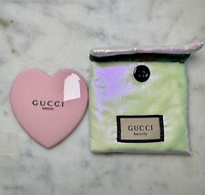 GUCCI Beauty ESPEJO ROSA EN FORMA DE CORAZÓN CON BOLSA NUEVO segunda mano  Embacar hacia Argentina