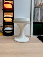 Usado, EMSA 70s Space Age Stool – Vintage White Side Table Retro Mid-Century Panton Era comprar usado  Enviando para Brazil